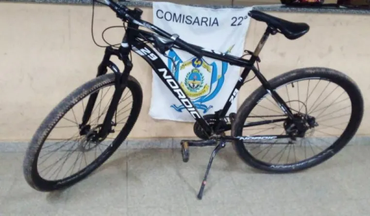 RECUPERAN BICICLETA ROBADA EL DOMINGO A LA MADRUGADA