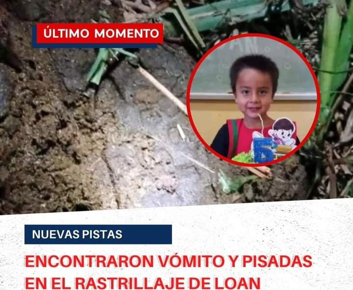 ENCONTRARON VÓMITO Y PISADAS EN EL RASTRILLAJE DE LOAN