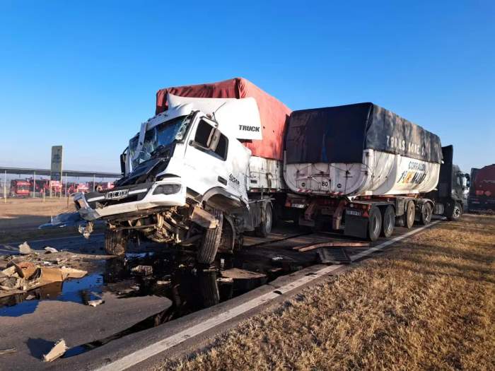 PERDIÓ SU EMBARAZO EN UN CHOQUE QUE INVOLUCRÓ A SIETE AUTOS