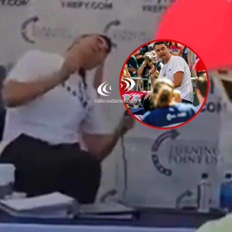 EE.UU: VIDEO DEL MOMENTO EXACTO EN QUE CHARLIE KIRK ES BALEADO