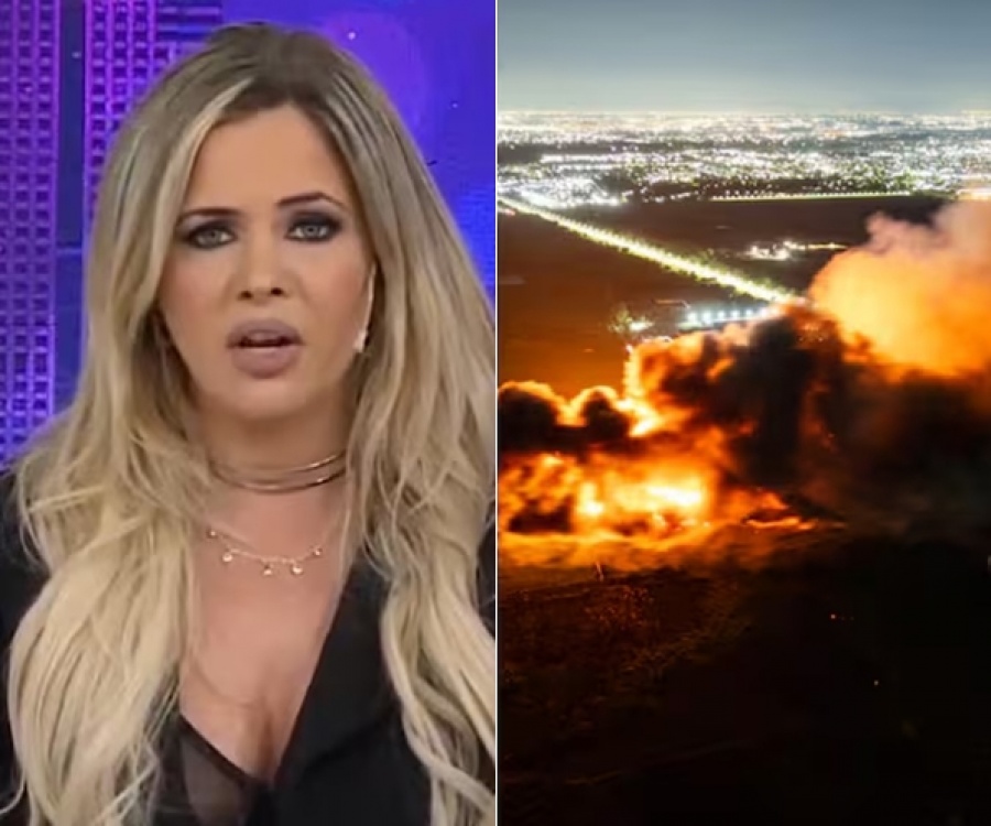 ALEJANDRA MAGLIETTI SE MOSTRÓ DEVASTADA POR EL INCENDIO QUE DESTRUYÓ LA FÁBRICA DE SU MARIDO EN EZEIZA